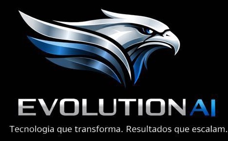 Águia metálica e assinatura Evolution AI